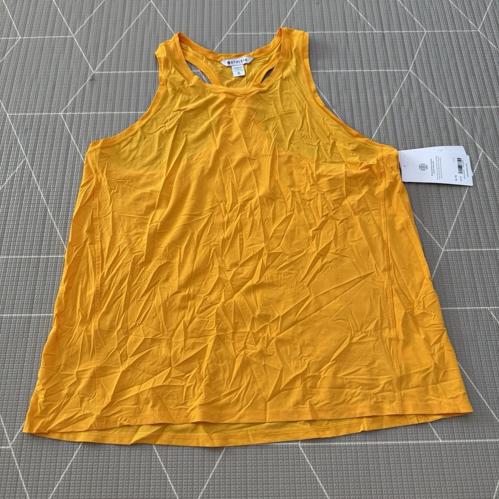NEW Athleta Ultimate Train Tank Size XL Orange Racerback